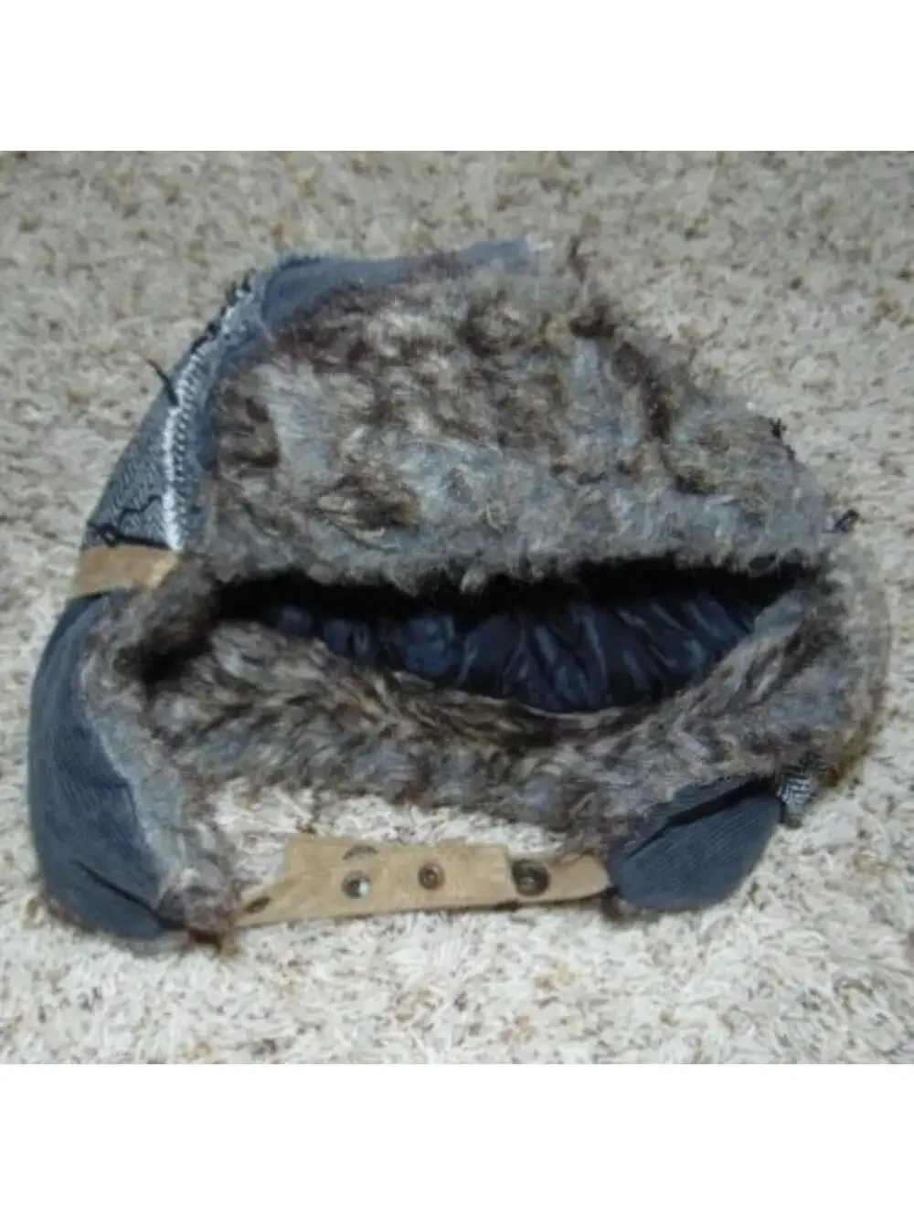 Boys Winter Trapper Hat Apt 9 Gray Patchwork Fx Fur Front Cap Hat Kids Polyester